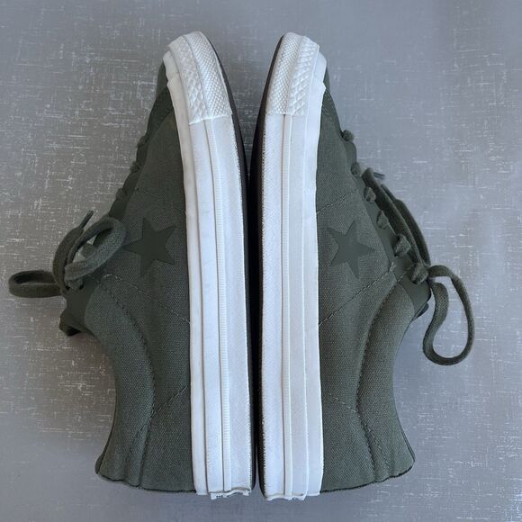 Converse One Star Canvas Ox Olive Green Shoes Size Men 6 Women's 8 - Picture 9 of 14